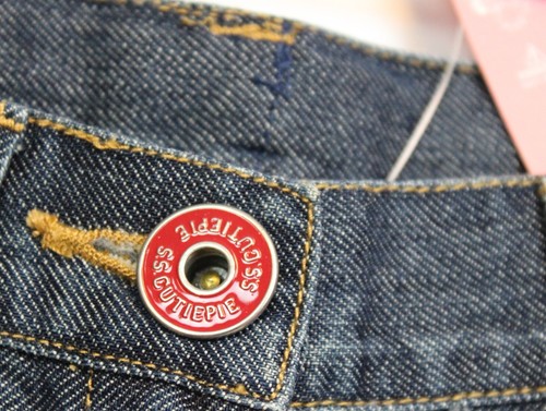 2007 Gymboree Bon Voyage Denim Jeans sz 8 Hearts Pockets Sailor Nautical Beach - Picture 4 of 7