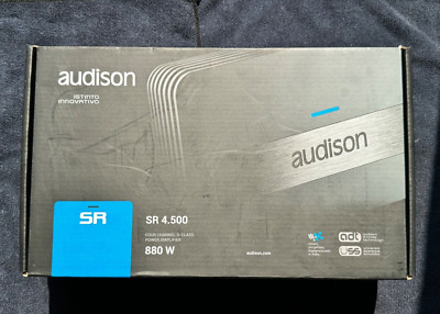 Audison SR 4.500 V2 Amp 4 Channel High Power Compact Speaker Amplifier 500w RMS