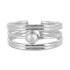 925 Sterling Silver Five wire Design with 4mm...
