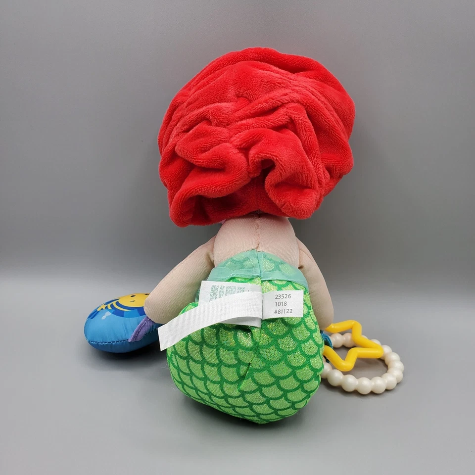 Disney Bebé Sirenita Ariel Cochecito Cuna Actividad Juguete Sobre la marcha Sonajero Foto 3 de 4