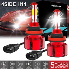 H11 LED Headlight Super Bright Bulbs Kit 8000K White 330000LM High/Low Beam