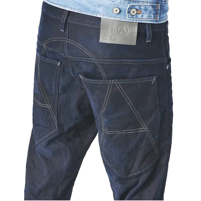 G-STAR RAW A-CROTCH Taper Jeans 3D Aged 50819-5673 Dark Blue Indigo W29 W30  L31 | eBay
