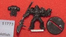 Games Workshop Warhammer 40k Grey Knight with Halberd WH40K Metal Figure GK OOP