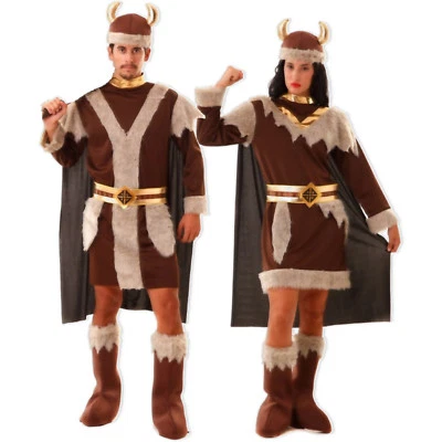 Historisches Wikinger Kostüm Damen Herren S M/L XL XXL Krieger Vikinger Fasching