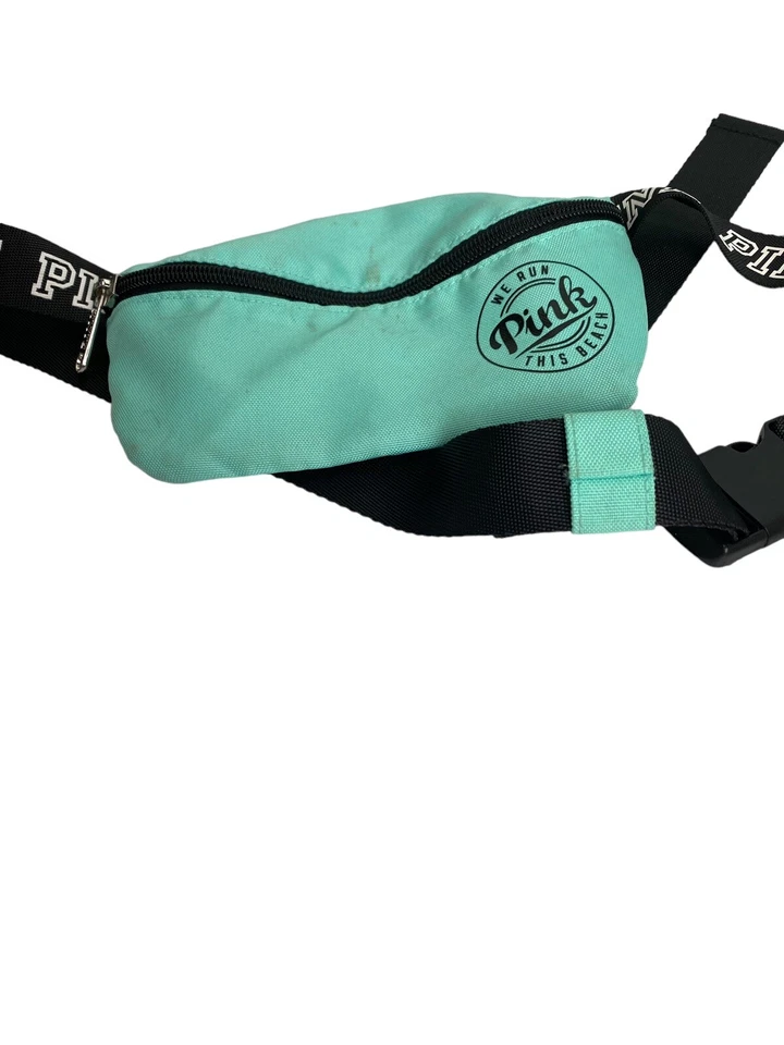 Riñonera rosa Victorias Secret cinturón azul aguamarina correr playa Barbie núcleo Foto 3 de 4