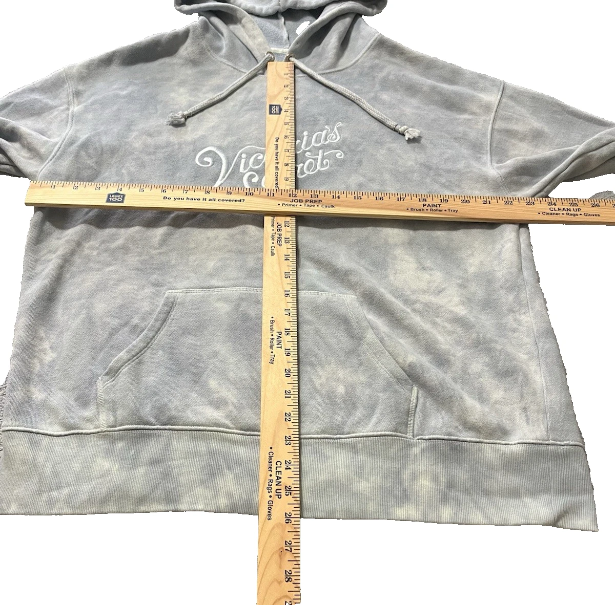 UNDERCOVER Felpa con cappuccio Victoria Secret Dahlia Fleece Stone Washed blu maniche lunghe taglia L