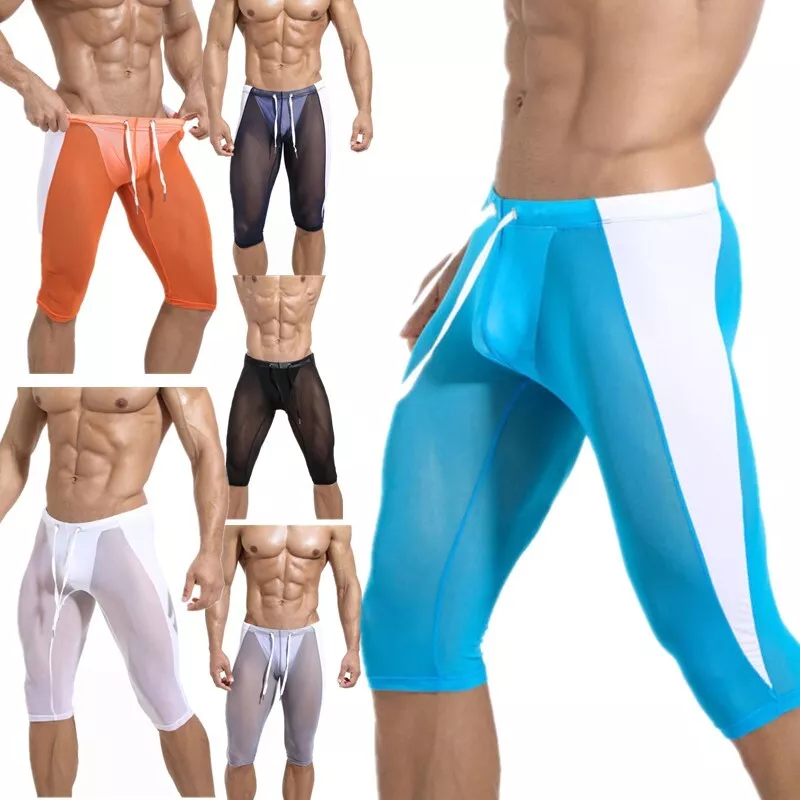 Mens see through running tights sale