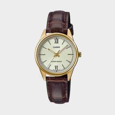 Casio Damen Quarz Armbanduhr LTP-V005GL-9B - Klassische goldfarbene Eleganz mit