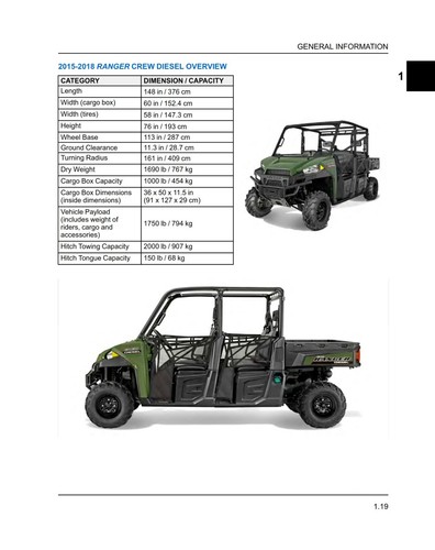 2015 2016 2017 2018 Polaris Ranger Diesel / Crew Service Repair Shop Manual CD - Picture 6 of 6