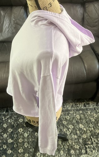 New UFC GYM Womens Lilac Purple Crop Hoodie Medium - Picture 10 of 14