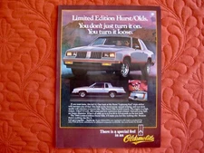 1984 HURST OLDS COUPE - ORIGINAL PRINT CAR AD - EXCELLENT CONDITION