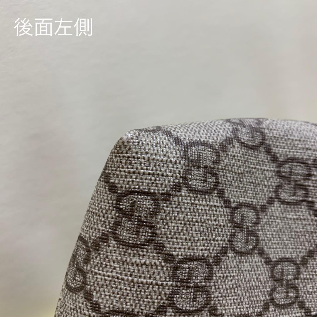 GUCCI GG Supreme PVC Leather Tote Bag Large Brown Authentic Excellent thumbnail 6