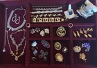 Vintage Mixed Costume Jewelry Lot. Necklace, Bracelet, Brooch, Earrings, Ring