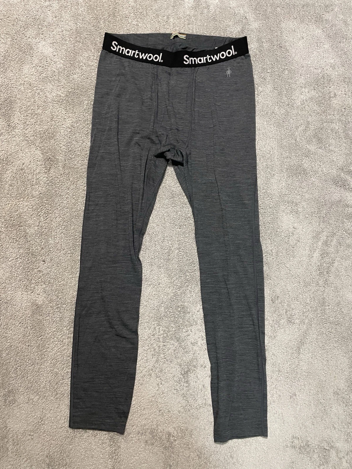 Smartwool Merino Wool Base Layer Bottoms Men’s L Gray Thermal Hiking Ski Outdoor