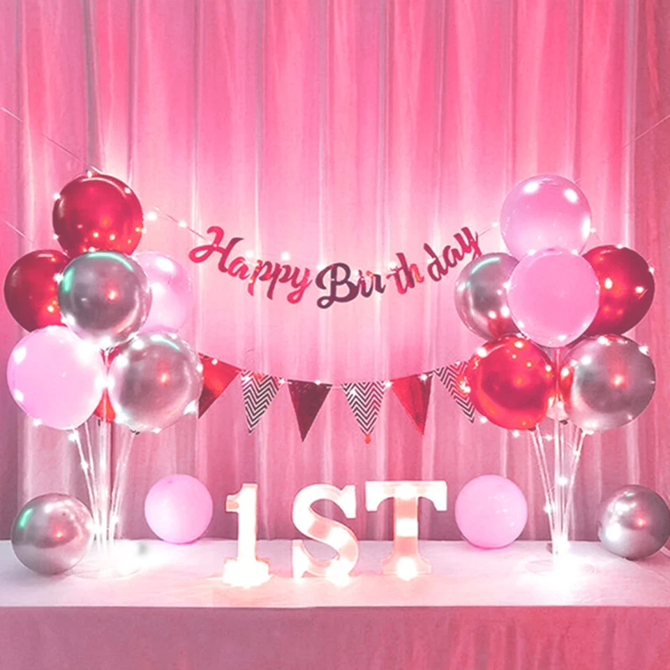 SUPPORTO PALLONCINI 6 PEZZI STICK TRASPARENTI SOSTEGNO FESTE COMPLEANNI DECORAZI - Immagine 4 di 4