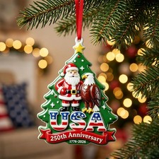 America 250th Anniversary Christmas Tree Ornament