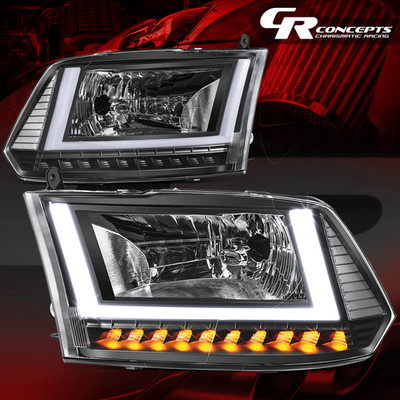 U-LED 3D Light Bar Headlight for 2009-2024 Dodge Ram 1500/Classic 2500 3500