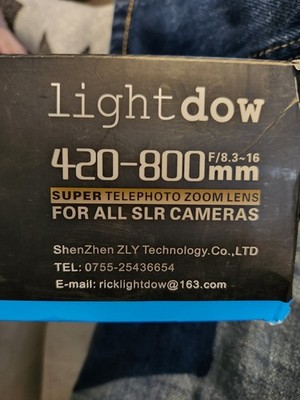 Light Dow 4-20-800mm Telescopic Camera Lense