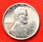 1943-P Lincoln Wheat Cent Penny GEM BU From an Original Bank Roll