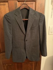 SUITSUPPLY Lanificio F.LLi Cerruti Travel Blazer Charcoal Unlined EU 42/US 32