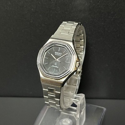 Seiko Silver Wave Damenuhr 3241-5130 funktioniert Batterie gewechselt aus Japan