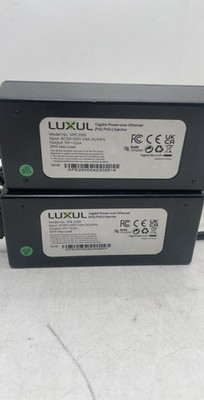 Luxul XPE-2500 Gigabit PoE/PoE+ Power Over Ethernet Injector Adapter Lot of 2