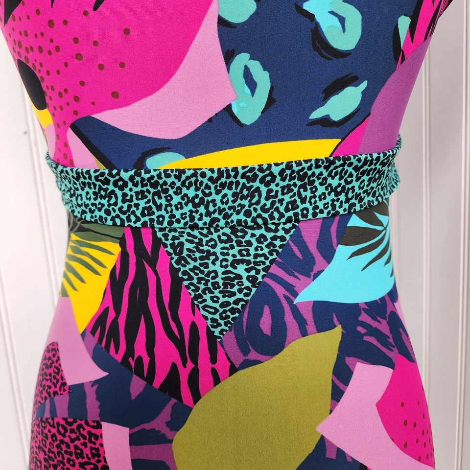 Traje de baño de una pieza Bleu Rod Beattie traje de baño sin mangas para mujer nailon talla 6 Foto 4 de 4