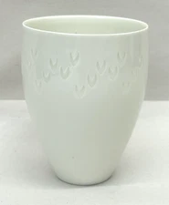 Royal Copenhagen White Porcelain Candle Holder Cup Translucent 4484 4.25"