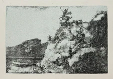 Ker Xavier ROUSSEL - Little centaur at the top of a peak. Original Lithograph.