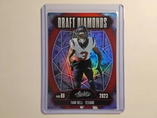 2025 Panini Absolute Football Tank Dell Draft Diamonds #DD-TDL Red /150 Texans
