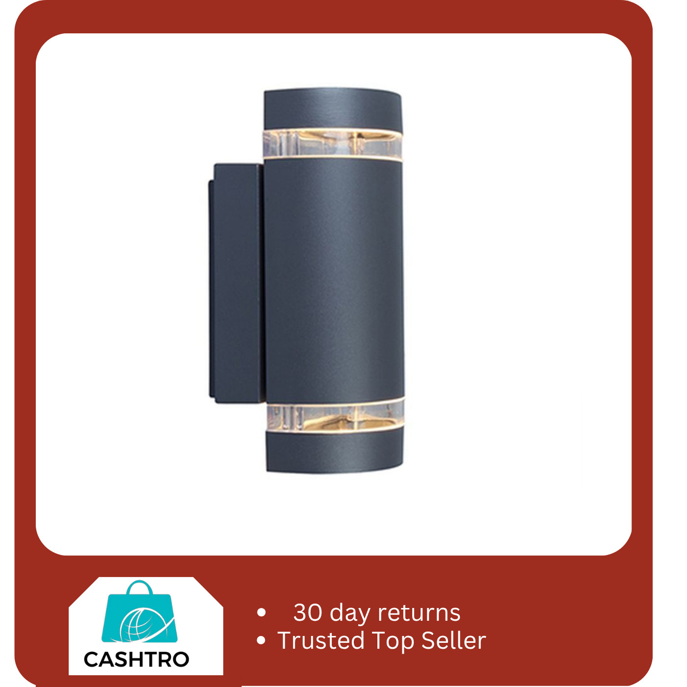 Lutec Focus Outdoor Outdoor Wall Light Anthracite - Dark Grey