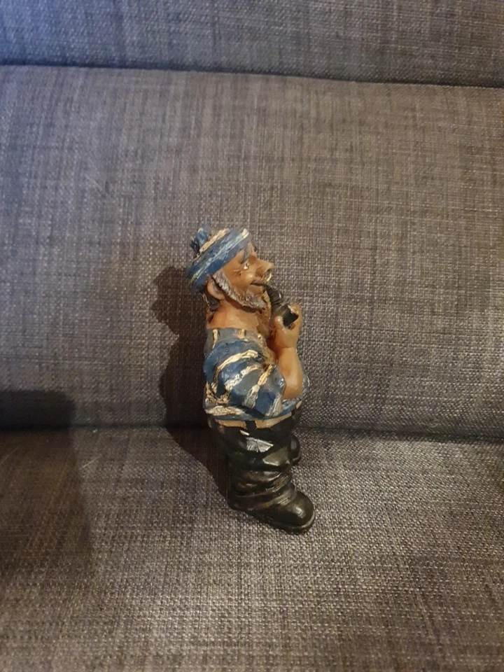 Wunderschöne Dekofigur Seemann Maritim Bootsmann Fischer 11cm hoch - Bild 2 von 4