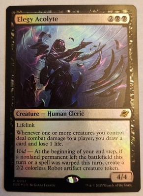 Elegy Acolyte Edge of Eternities Rare Foil NM+