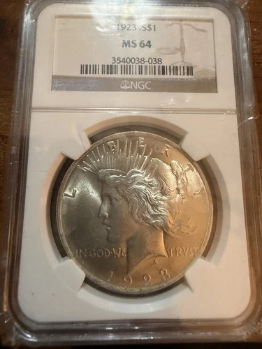 1923 Peace Dollar NGC MS64