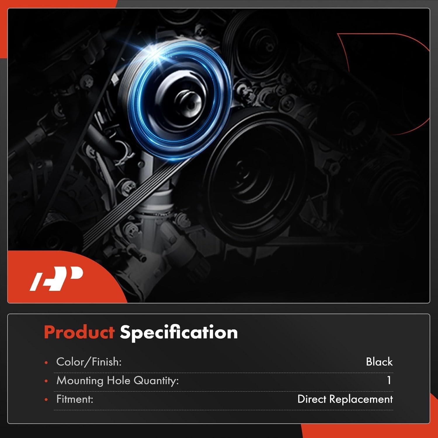 A-Premium Engine Harmonic Balancer Crankshaft Pulley Compatible with Jeep Gra... thumbnail 3