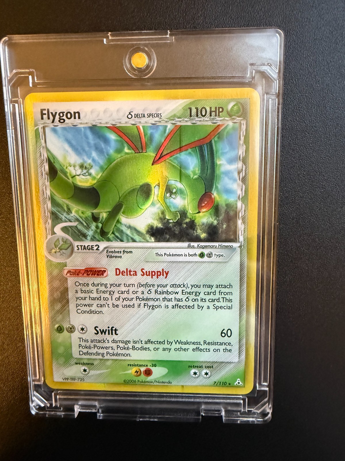 Flygon (Delta Species) - Holon Phantoms 7/110 Holo Rare Pokemon Card NM 7/110