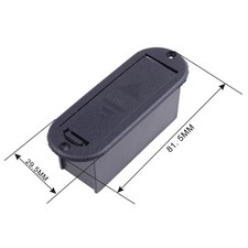 10Pcs 9V Battery Box 81.5MM 29.5MM Case for Active Guitar and Bass Pickup Platic