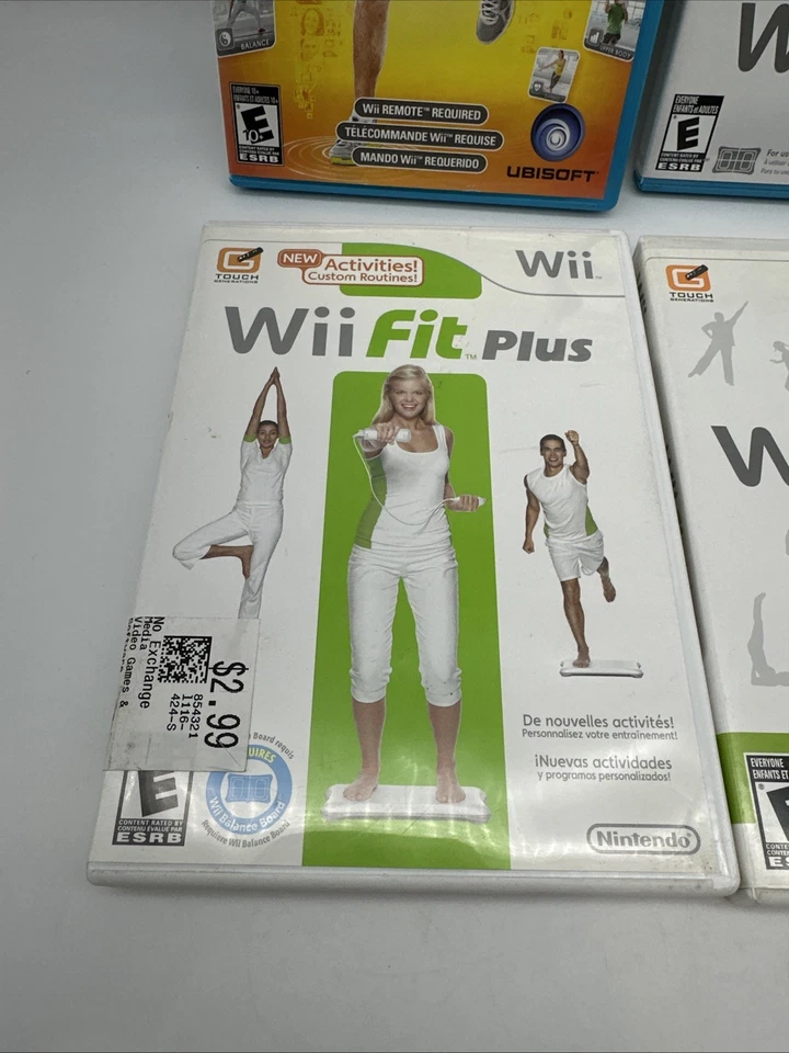 Wii Fit Trilogy Video Game Lot Nintendo Wii 3 Set & your shape fitness evolved U - Image 2 of 4