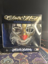 Máscara de payaso Mister Cartoon Stadium Edition MLB Los Angeles Dodgers dorado blanco rojo