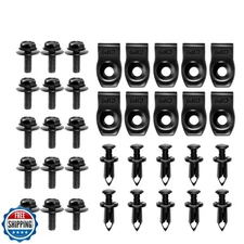 GOOACC GRC-70 35PCS Engine Under Cover Splash Shield Guard Body Bolts Bumper 