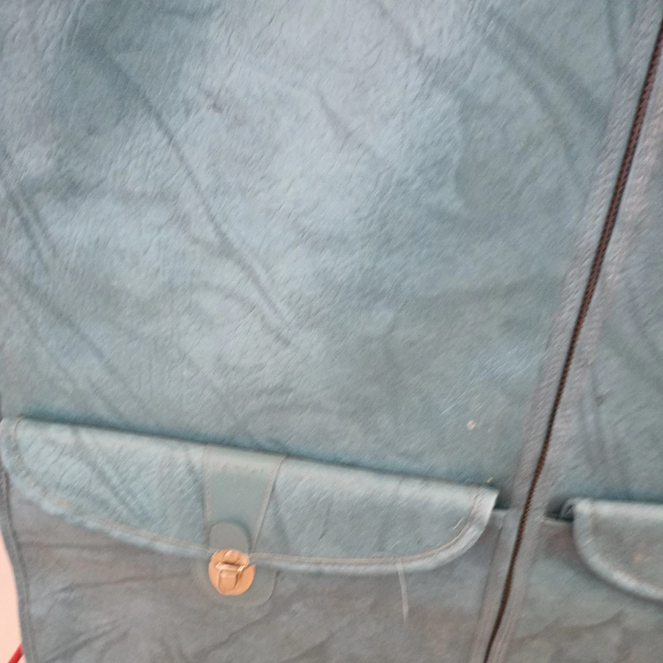 De colección American Tourister Equipaje Ropa Bolso Cuero Tuorquise Azul 50x24 Foto 4 de 4