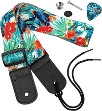 Ukulele Strap Hawaiian Adjustable Uke Shoulder Strap for Soprano Concert Tenor B