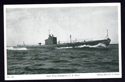 US Navy New Type Submarine Official US Navy Photo Postcard Unused
