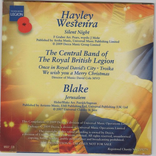 CHRISTMAS TIDINGS OF JOY: HAYLEY WESTENRA, BLAKE, ROYAL BRITISH LEGION BAND - Imagen 2 de 2