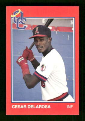 1988 Grand Slam Quad City Angels 23 Cesar Delarosa BXCP29