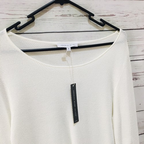 New VERONIKA MAINE Top Knit Knitwear Size M Long Sleeve Peplum BNWT - Picture 4 of 8
