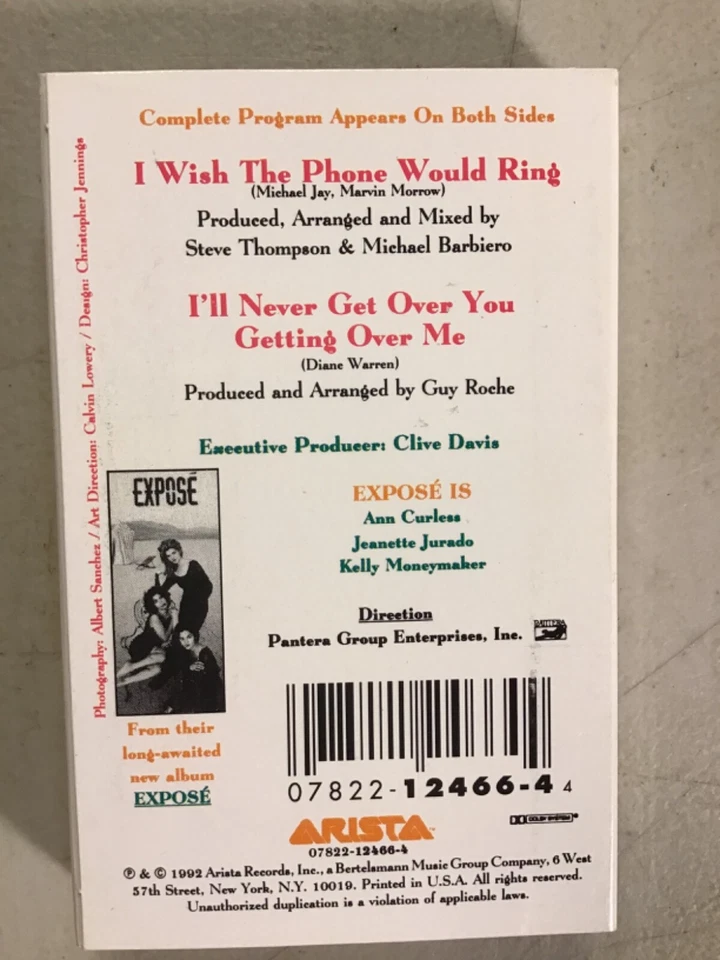 Expose I Wish The Phone Would Ring (Cassette) Single in Very Good Condition - Image 2 of 4