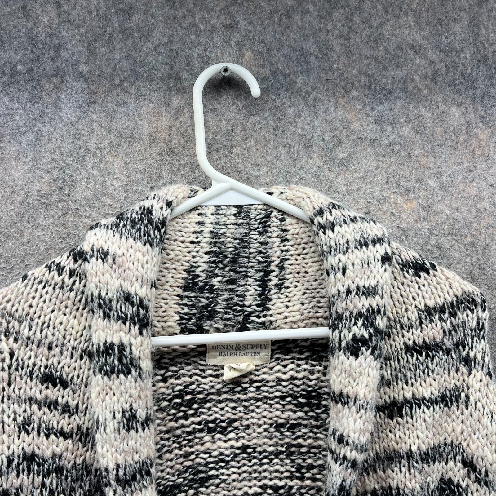 Denim Supply Ralph Lauren Sweater Women Small Beige Cardigan