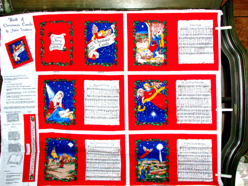 BOOK OF CHRISTMAS CAROLS Fabric Traditions approx 8.5x10.5 finished (sew rm#3 - Picture 3 of 3