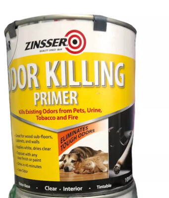 (Pack of 2) Zinsser  Clear  Primer  For All Surfaces 1 qt. Pets,Urine,Tobacco,.